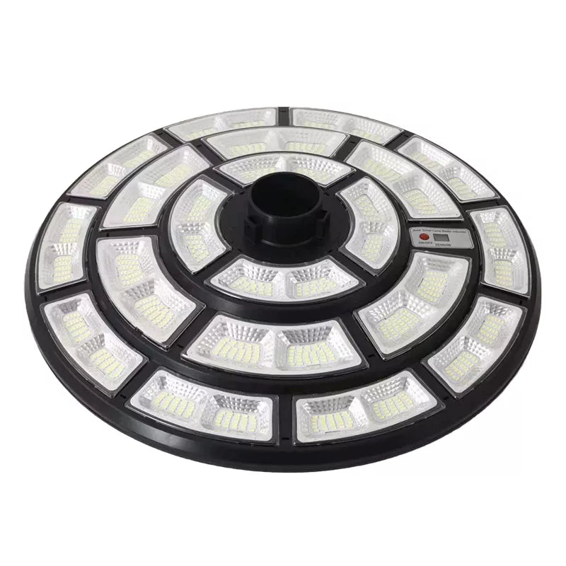 4500W Solar Outdoor Light Round 360° Wide Angle UFO Garden Pole And Wall Street Lights with Remote