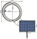 Aluminum Solar Palm Tree Lights Outdoor Uplight Landscape Spotlights Solar Powered 32 LEDs