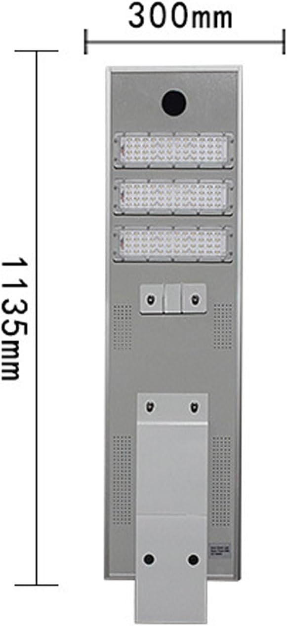 6000W Aluminum Frame LED Integrated Solar Street Light, IP65 Waterproof , Radar Sensor + Light Sensor, Dusk to Dawn Solar