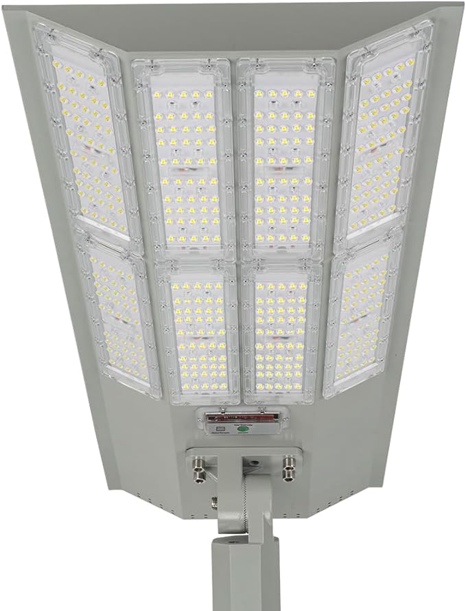 11,000W Aluminum Frame Solar Street Lights Outdoor Motion Sensor, Dusk to Dawn 200000LM with Remote Control