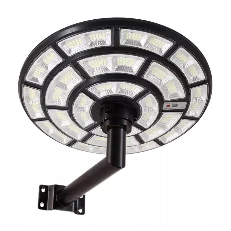 4500W Solar Outdoor Light Round 360° Wide Angle UFO Garden Pole And Wall Street Lights with Remote