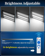 9500W Aluminum Solar Street Lights Outdoor, 500000LM High Powered Commercial Parking Lot Lights 6500K Dusk to Dawn with Remote