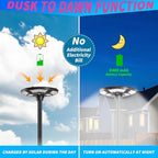 1500W Solar UFO Motion Sensor All in one Solar Garden Street Light With Remote Control