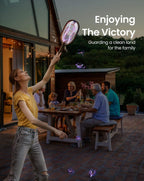 Electric Fly Swatter, 3200V Battery Powered Handheld Fly Zapper, 3-Layer Protection Grid Bug Zapper Racket for Home Bedroom Kitchen Office Backyard Patio Indoor Outdoor