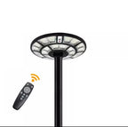 4500W Solar Outdoor Light Round 360° Wide Angle UFO Garden Pole And Wall Street Lights with Remote