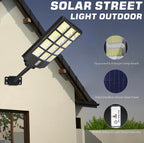4800W LED Street Light Outdoor - [Warm White] 3000K Solar Street Lights , Dusk to Dawn, Motion Sensor With Remote