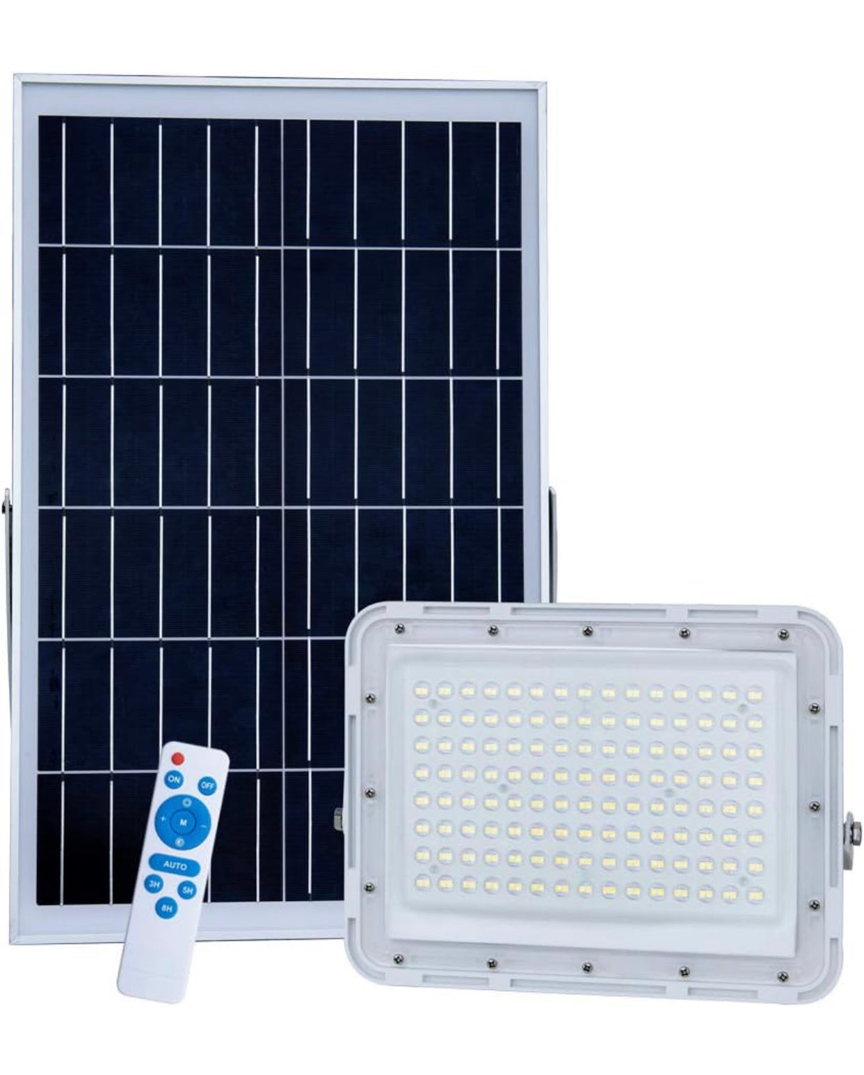 2300W LED Solar Aluminum Frame Flood Lights,24000LM Street Flood Light Waterproof with Remote Control
