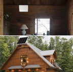 2300W LED Solar Aluminum Frame Flood Lights,24000LM Street Flood Light Waterproof with Remote Control