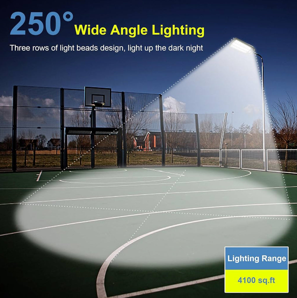 9000W Solar Street Light, 180000 Lumens Dusk to Dawn Street Lights Solar Powered Motion Sensor