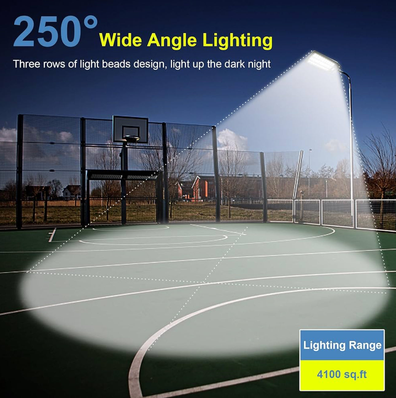 9000W Solar Street Light, 180000 Lumens Dusk to Dawn Street Lights Solar Powered Motion Sensor