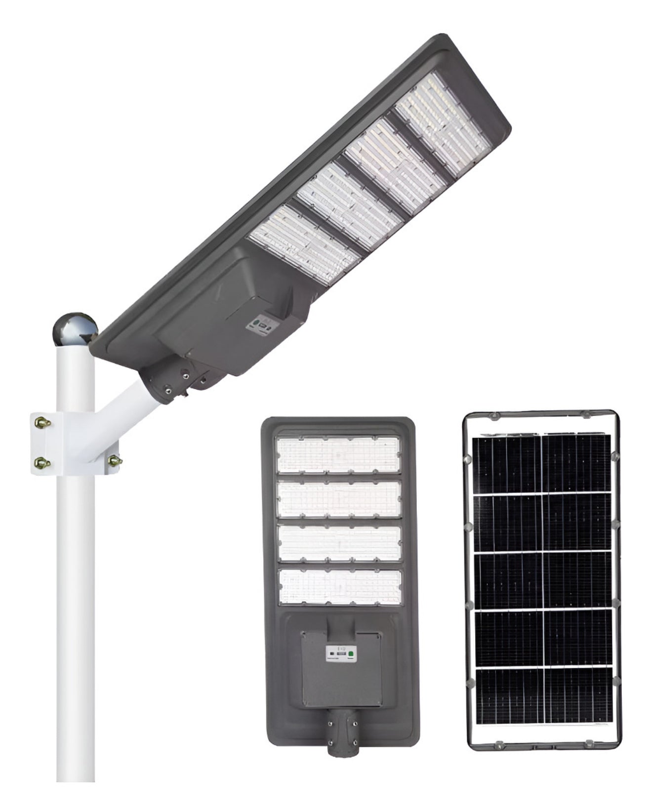 9000W Aluminum Frame All In One Solar Street /Parking Lights Motion Sensor, Dusk to Dawn 180000LM with Remote Control