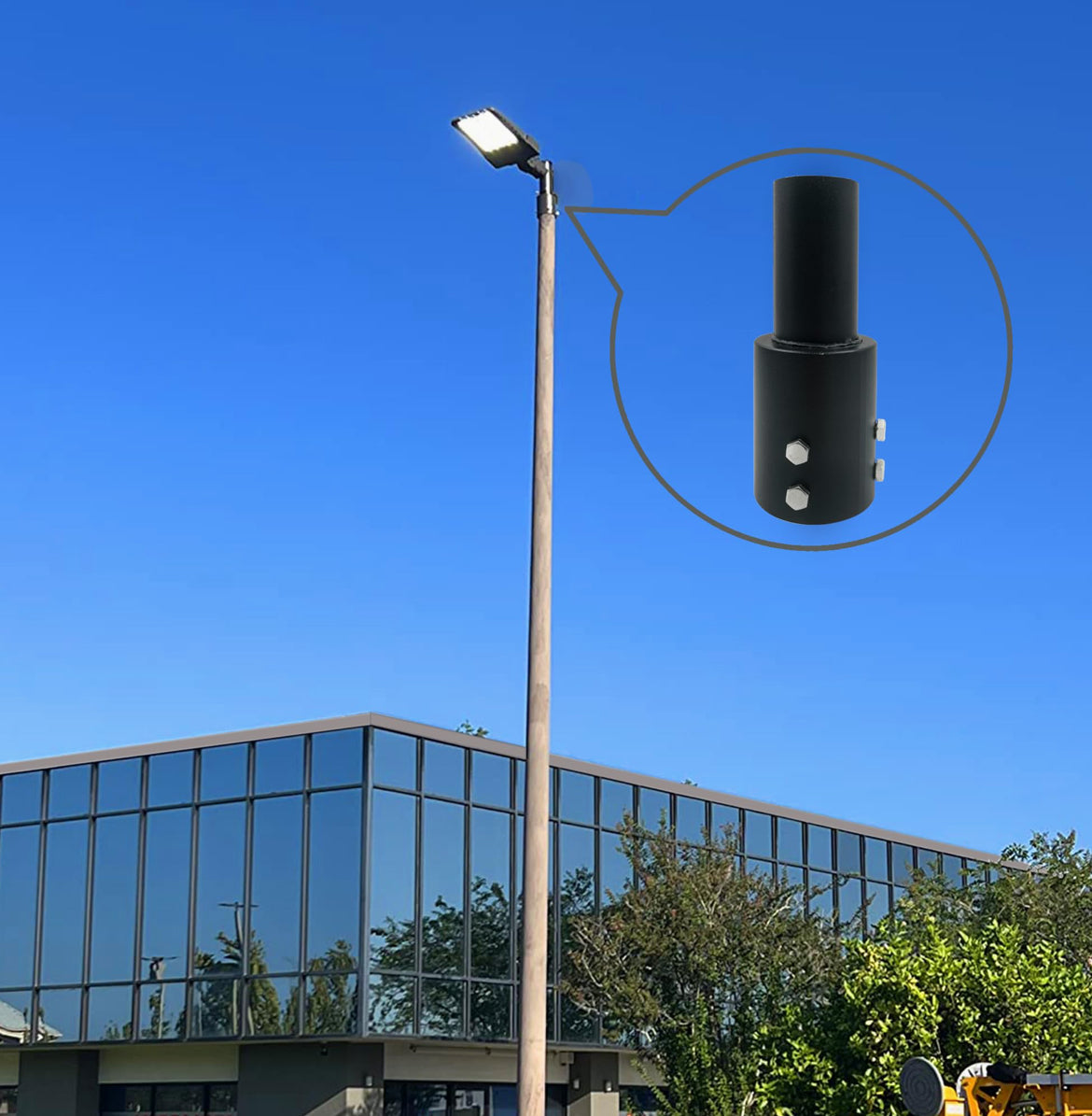 Single Spoke Arm Bracket Square/Round Base