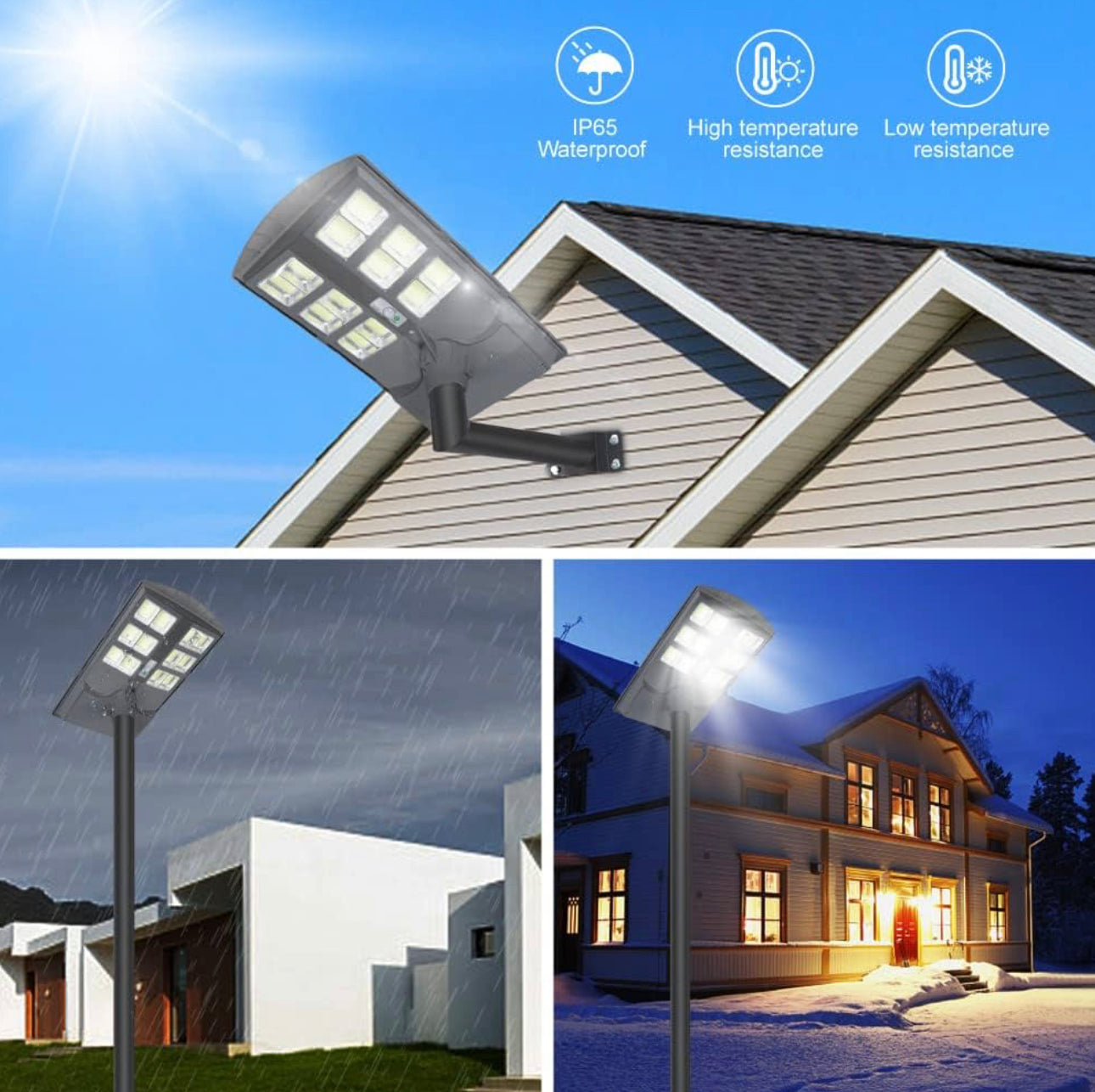 2600W Solar Street Lights Outdoor,Solar Security Flood Lights 42000lumens 6500K Dusk to Dawn Without Motion Sensor IP66 Waterproof for Parking Lot,Stadium,Garden,Yard,Basketball