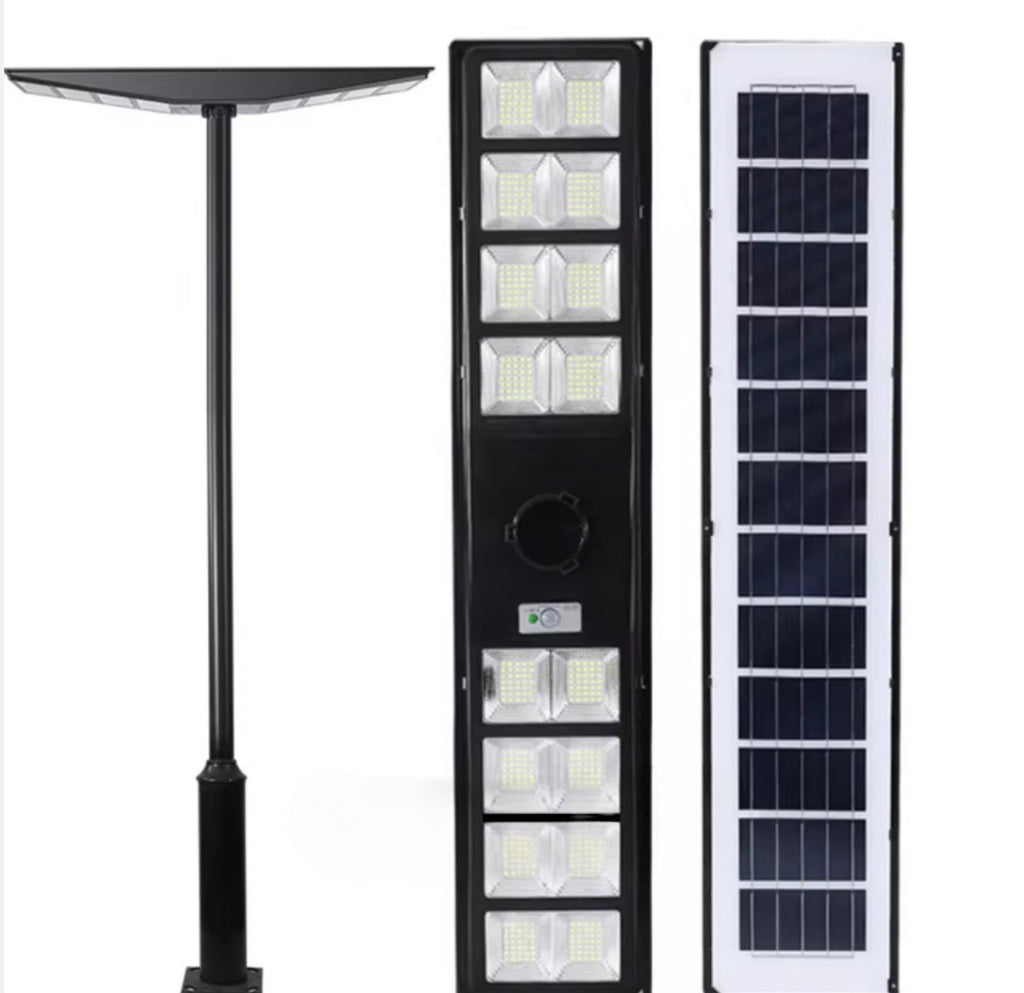 9000W All-in-One Double Side Solar Street Light Road Path Motion Sensor Parking a lot IP65 Waterproof