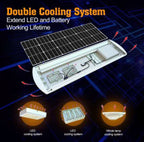 2400w Self Cleaning Solar Street Light Diecast Aluminum