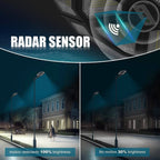 4500W Large Solar Street Lights Outdoor - Commercial Grade Solar Powered Street Light 120000LM with Remote