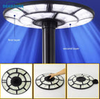 4500W Solar Outdoor Light Round 360° Wide Angle UFO Garden Pole And Wall Street Lights with Remote