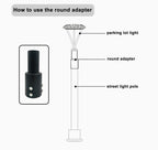 Single Spoke Arm Bracket Square/Round Base