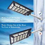 8800W Solar Street Lights Outdoor Waterproof 6500K Dusk to Dawn 180000 Lumen Motion Sensor Super Bright Solar Parking Lot Light