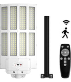 2500W Solar Street Light Outdoor Waterproof, 6500K Motion Sensor Lights Dusk to Dawn, 200,000LM Wall Light with Remote Control