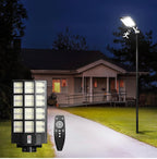 7200W Commercial Solar Street Light , 100000LM Parking Lot Light Dusk to Dawn With Remote