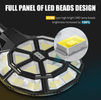 4500W Large Solar Street Lights Outdoor - Commercial Grade Solar Powered Street Light 120000LM with Remote