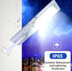 5000W Solar Powered Street Light Outdoor, Waterproof Solar Parking Lot Lights Commercial Motion Sensor LED Flood Lights with Remote