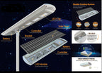 2400w Self Cleaning Solar Street Light Diecast Aluminum