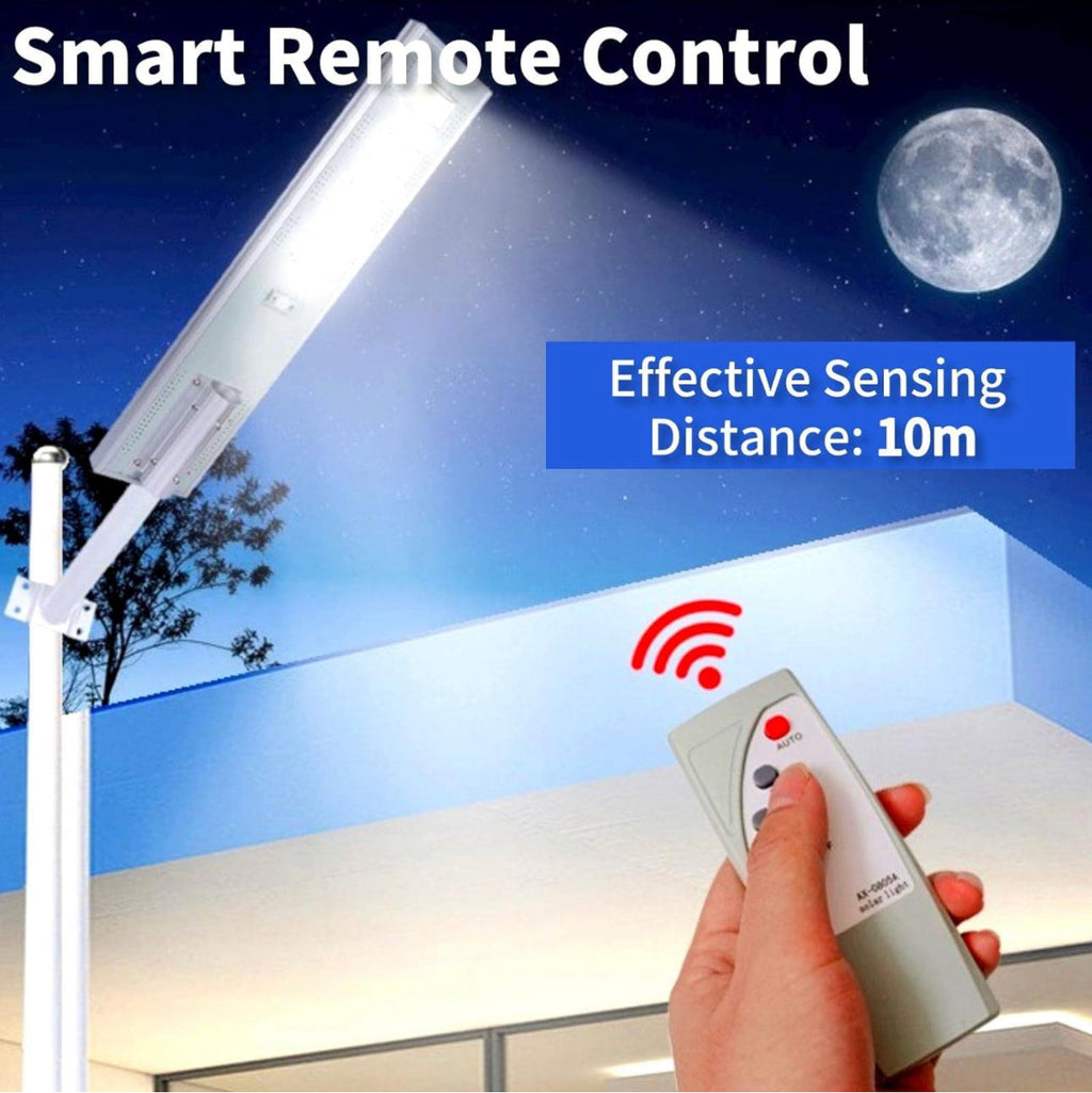 5000W Solar Powered Street Light Outdoor, Waterproof Solar Parking Lot Lights Commercial Motion Sensor LED Flood Lights with Remote