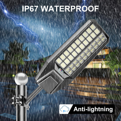 6500W Solar Street Light 7000K 800000LM Auto On/Off Dusk to Dawn IP67 Waterproof Motion Sensor