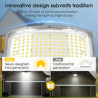 5000W LED Solar Flood Lights,242 LED Street Flood Light Waterproof with Remote Control and 16.4 Ft Cables