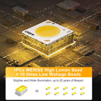 11,000W Aluminum Frame Solar Street Lights Outdoor Motion Sensor, Dusk to Dawn 200000LM with Remote Control