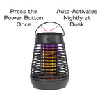 PIC Portable Solar Insect Killer Torch Bug Zapper and Flame Accent Light, Kills Bugs-1 Pack