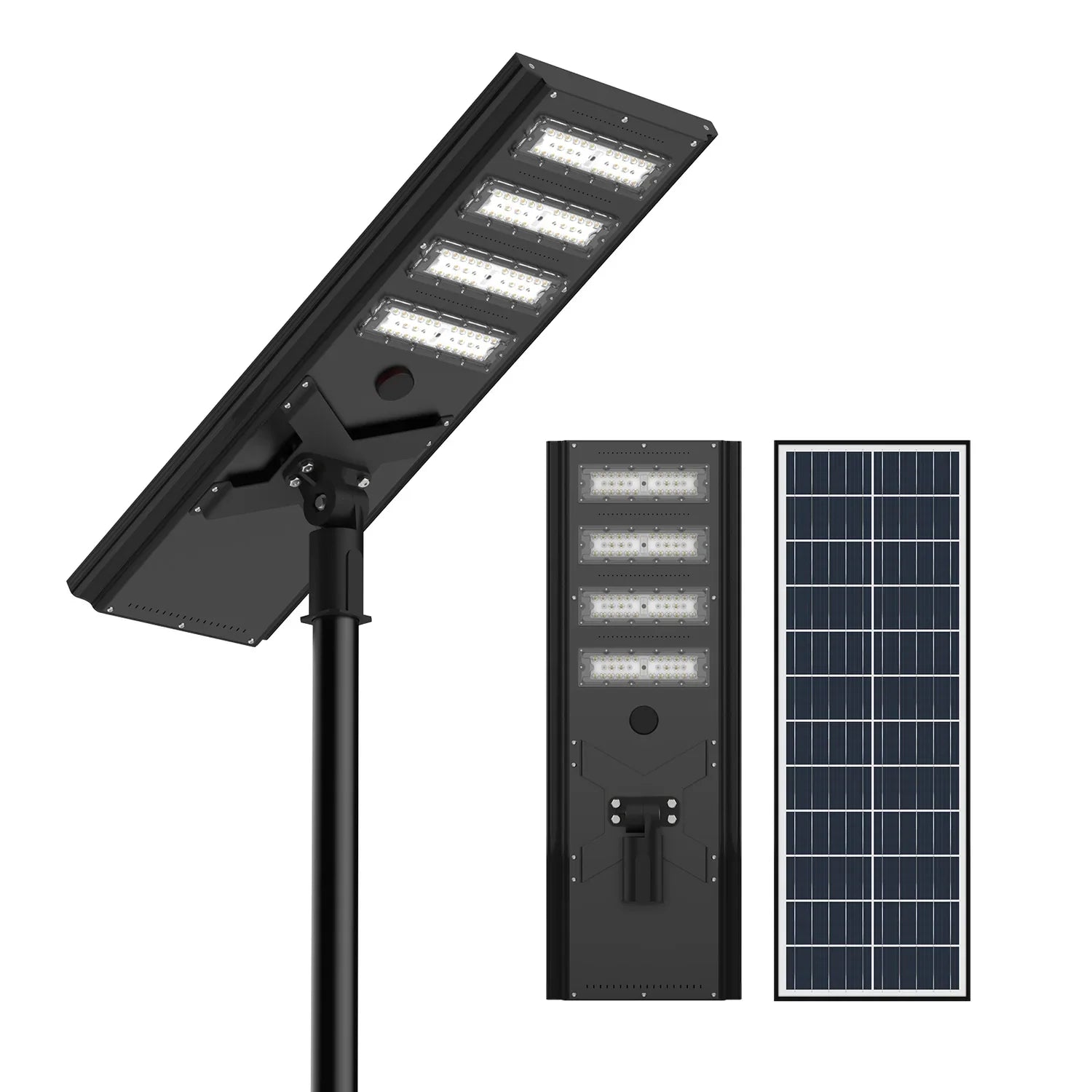 8500W Commercial Solar Power LED Parking Lot / Street/ Arena Light 160000 Lumen - (Black)
