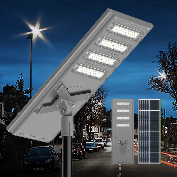 8500W Commercial Solar Power LED Parking Lot / Street/ Arena Light 160000 Lumen - (Black)