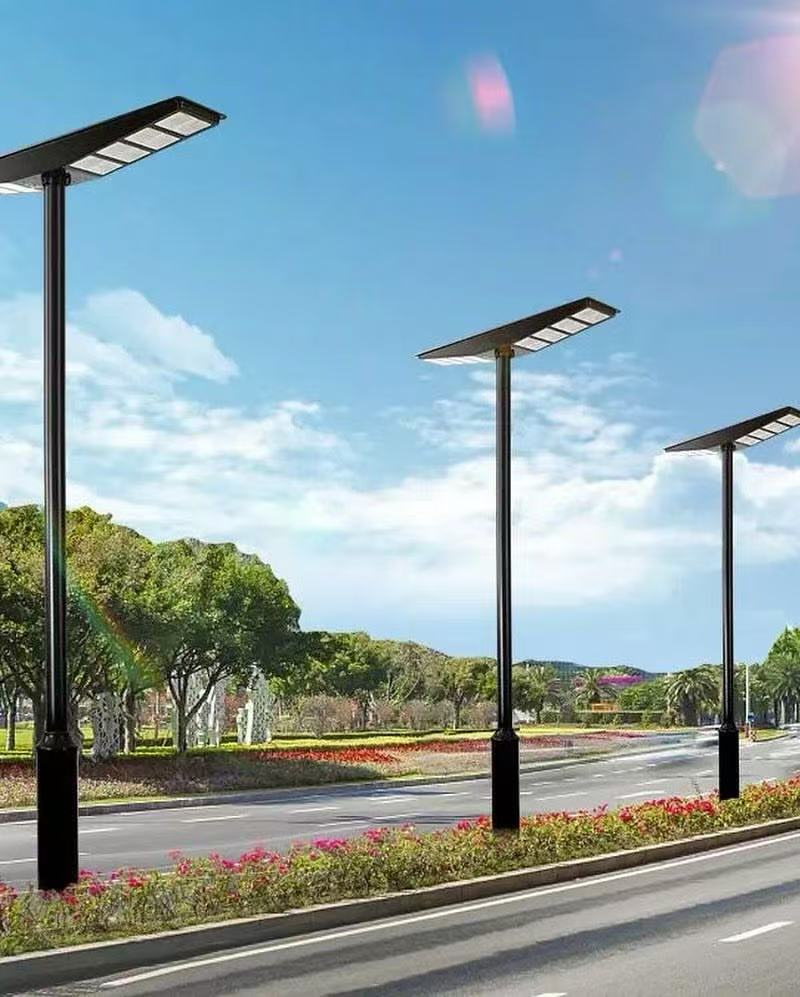 9000W All-in-One Double Side Solar Street Light Road Path Motion Sensor Parking a lot IP65 Waterproof