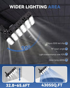 LED Stadium Flood Lights Hard Wire 300W Equivalent 48000LM Super Bright LED Arena Lights 85-305V IP66 Waterproof 6500K