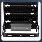 LED Stadium Flood Lights Hard Wire 300W Equivalent 48000LM Super Bright LED Arena Lights 85-305V IP66 Waterproof 6500K