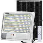 8400W LED Solar Aluminum Frame Flood Lights Outdoor, Billboard 238LED Dusk to Dawn Waterproof Security Commercial Lighting with 16.4ft Cables