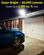 8000W Aluminum Frame Solar Street Light Solar Parking Lot 20000LM, Outdoor, Dusk to Dawn, Waterproof, IP65, Remote