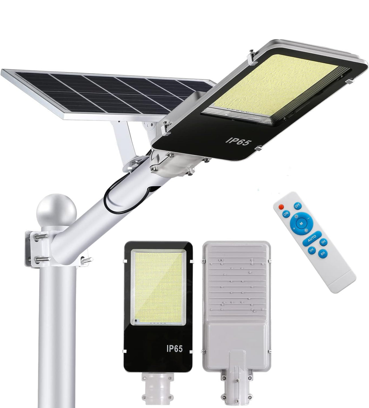 7000W Commercial Solar Street Light Outdoor 135000 Lumens Dusk to Dawn Solar with Remote Control