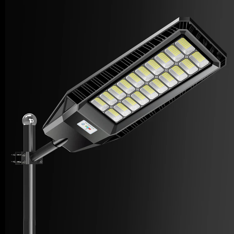 2 Pack 4600W Solar Street Lights Outdoor 190000 Lumens Dusk to Dawn With Remote and Motion Sensor