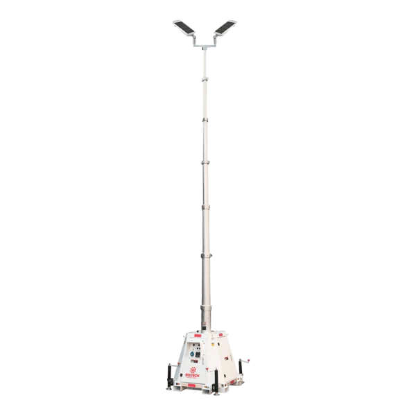 LumenX Twinko - Heavy Duty Mobile Solar Light Tower+2 11000W Fixture
