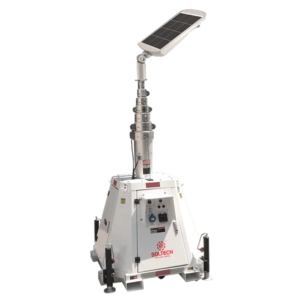 LumenX Twinko - Heavy Duty Mobile Solar Light Tower+2 11000W Fixture