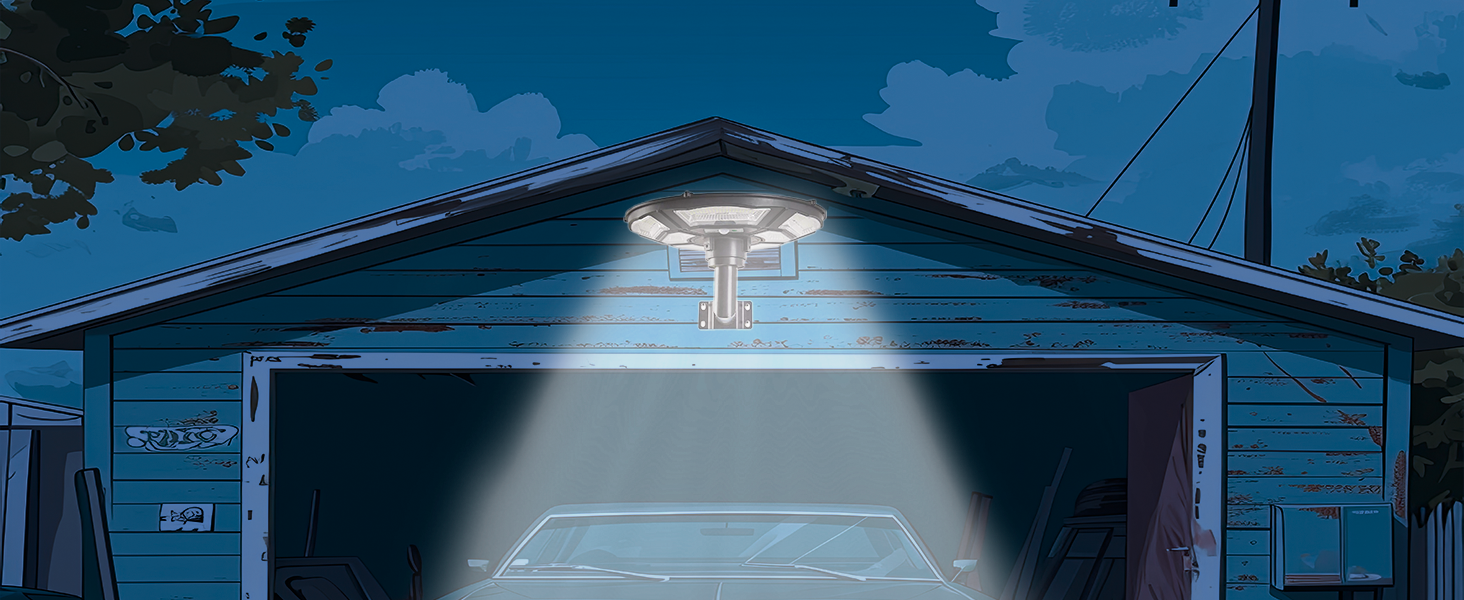 1500W Solar UFO Motion Sensor All in one Solar Garden Street Light With Remote Control